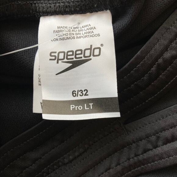 Speedo Pro LT One Piece Swimsuit Women's 6/32 Team Black NWT - Picture 7 of 8